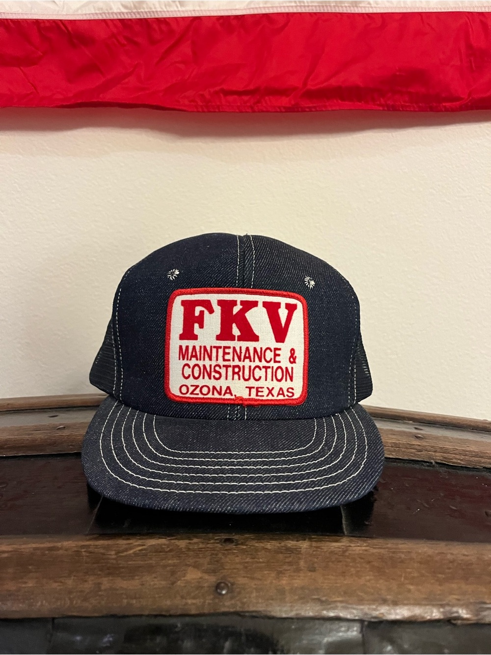 Vintage | NOS FKV Maintenance & Construction Patch Trucker Hat